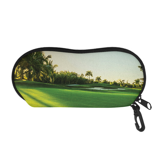 Golf Course Print Glasses Case