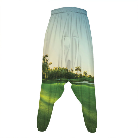 Golf Course Print Hammer Pants