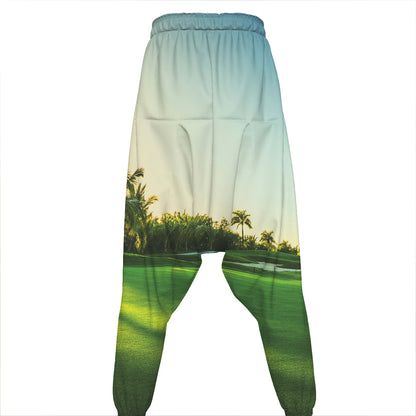 Golf Course Print Hammer Pants