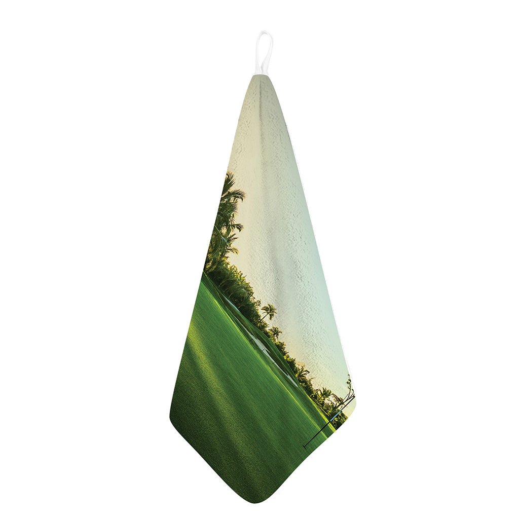 Golf Course Print Hand Towel