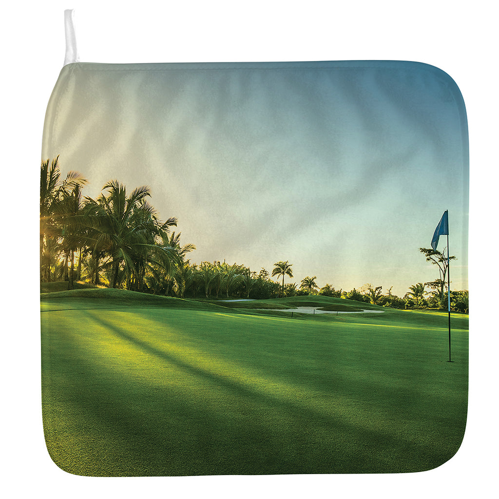 Golf Course Print Hand Towel