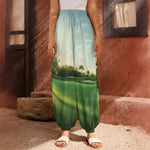 Golf Course Print Harem Pants