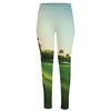 Golf Course Print High-Waisted Pocket Leggings