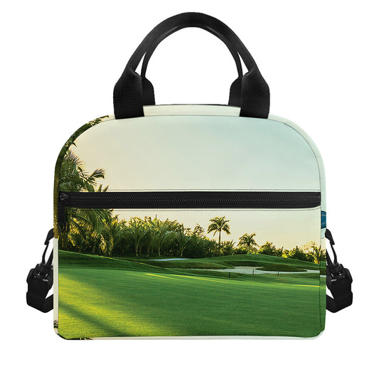 Golf Course Print Insulated Lunch Bag