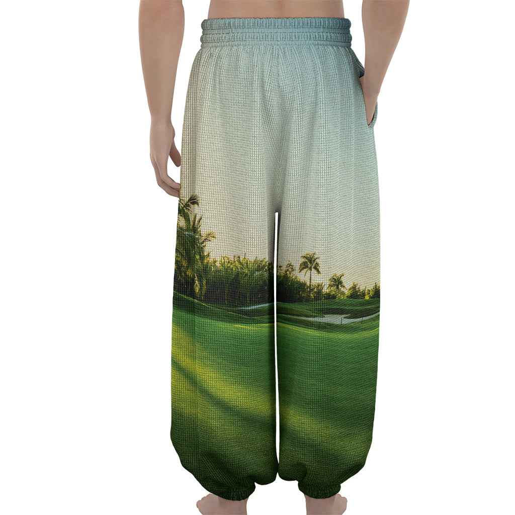 Golf Course Print Lantern Pants