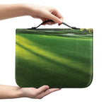 Golf Course Print Leather Bible Cover