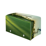 Golf Course Print Leather Tissue Box Cover