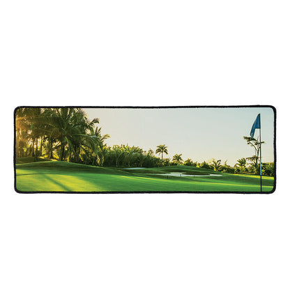 Golf Course Print Long Kitchen Mat