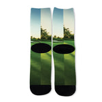 Golf Course Print Long Socks