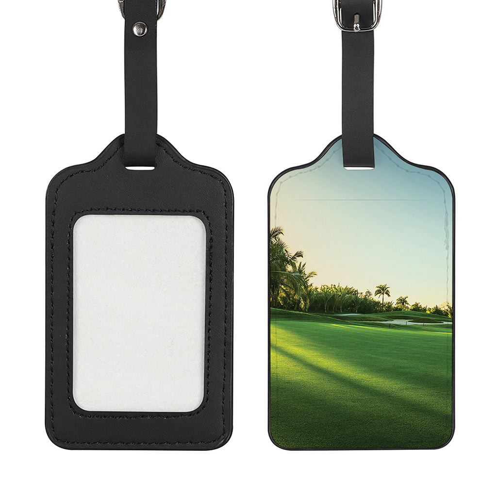 Golf Course Print Luggage Tag