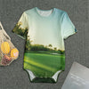 Golf Course Print Men's Bodysuit