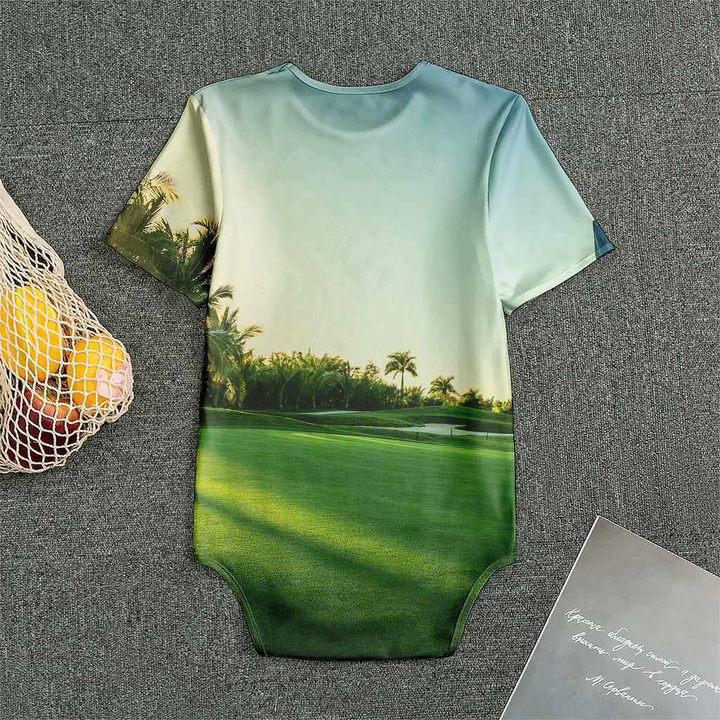 Golf Course Print Men's Bodysuit
