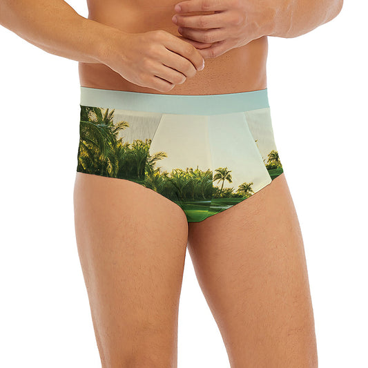 Golf Course Print Men's Briefs