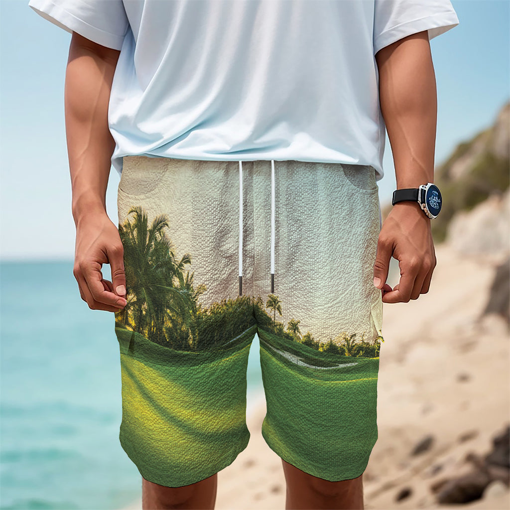 Golf Course Print Men's Cargo Shorts