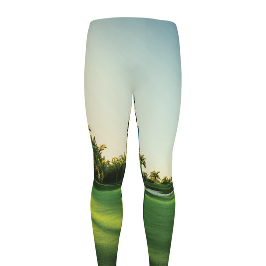 Golf Course Print Men's leggings
