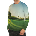 Golf Course Print Men's Long Sleeve Rash Guard