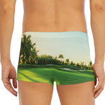 Golf Course Print Men's Short Boxer Briefs