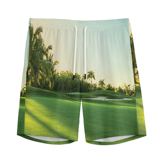 Golf Course Print Men's Sports Shorts