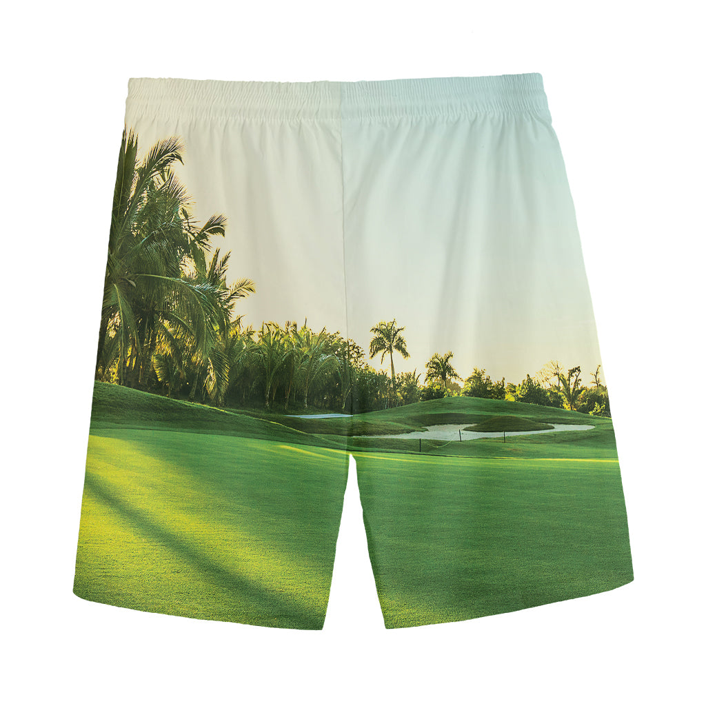 Golf Course Print Men's Sports Shorts