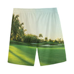 Golf Course Print Men's Sports Shorts