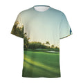 Golf Course Print Men's Athletic T-Shirt