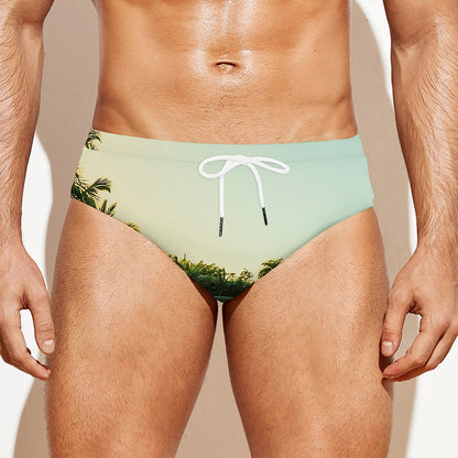 Golf Course Print Men's Swim Briefs
