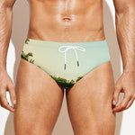 Golf Course Print Men's Swim Briefs