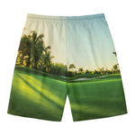 Golf Course Print Men's Swim Trunks