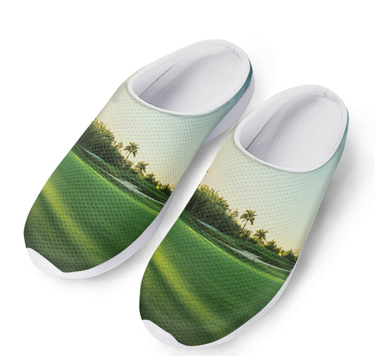 Golf Course Print Mesh Casual Shoes