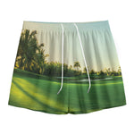 Golf Course Print Mesh Shorts