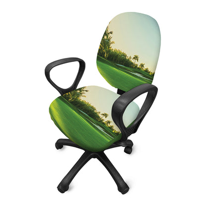 Golf Course Print Office Chair Cover