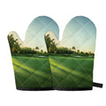 Golf Course Print Oven Mitts