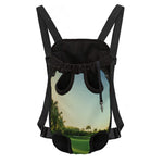 Golf Course Print Pet Carrier Backpack