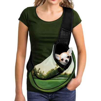 Golf Course Print Pet Sling Carrier