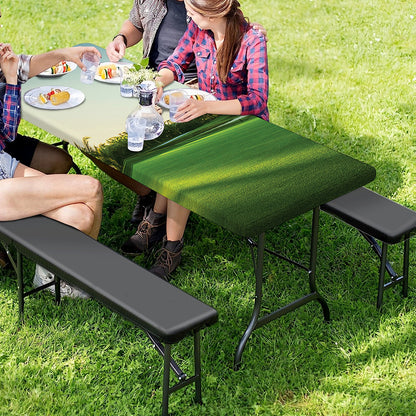 Golf Course Print Picnic Table Cover
