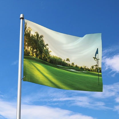 Golf Course Print Polyester Flag