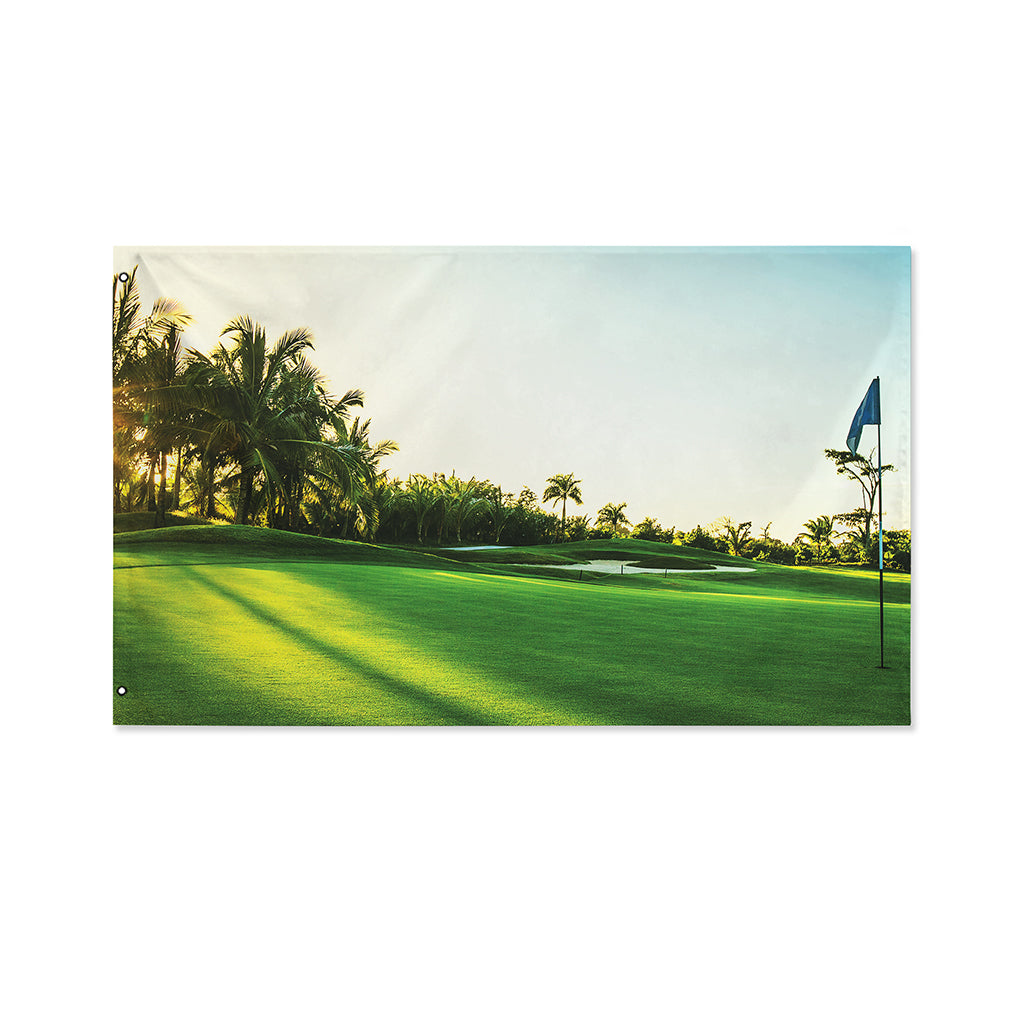 Golf Course Print Polyester Flag