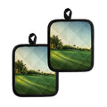 Golf Course Print Pot Holders