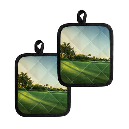 Golf Course Print Pot Holders