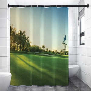 Golf Course Print Premium Shower Curtain