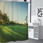 Golf Course Print Premium Shower Curtain