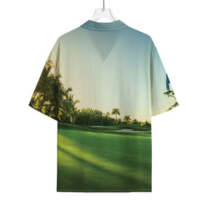 Golf Course Print Rayon Hawaiian Shirt