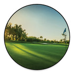 Golf Course Print Round Floor Mat