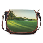 Golf Course Print Saddle Bag