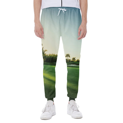 Golf Course Print Scuba Joggers
