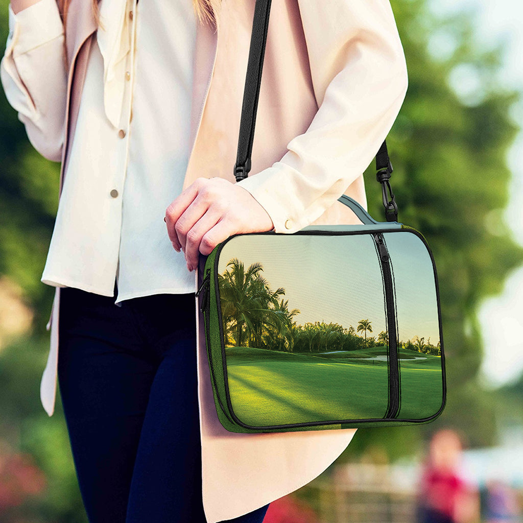 Golf Course Print Shoulder Strap Bible Bag