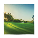 Golf Course Print Silk Bandana