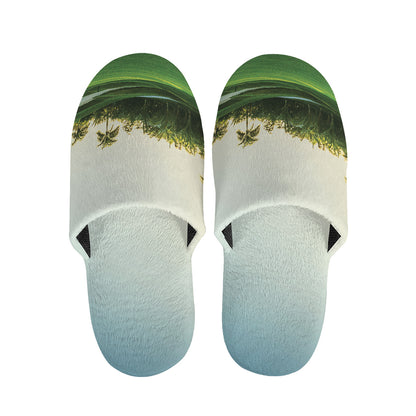 Golf Course Print Slippers