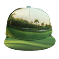 Golf Course Print Snapback Cap