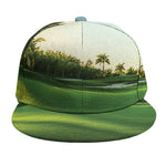 Golf Course Print Snapback Cap